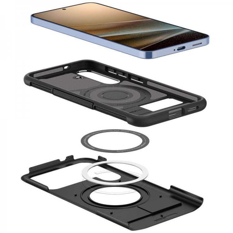 Θήκη SPIGEN SGP SLIM Armor MagFit MAGSAFE για Samsung Galaxy S25 5G 2025 - ΜΑΥΡΟ - ACS08920