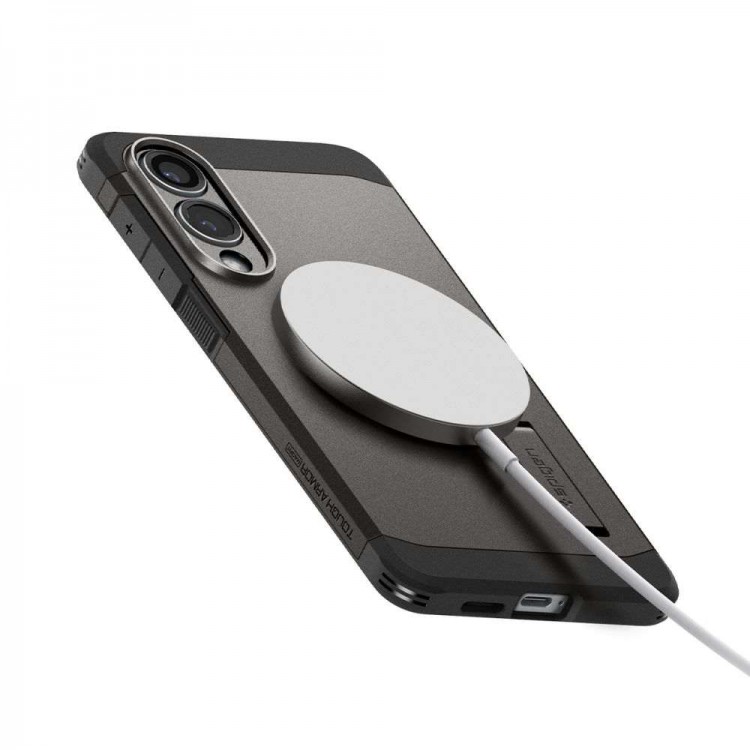 Θήκη SPIGEN SGP Tough Armor MagSafe για Samsung Galaxy S25 EDGE 5G 2025 - ΓΡΑΦΙΤΗΣ - ACS09423