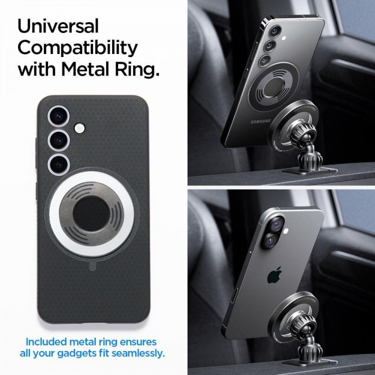 SPIGEN SGP 2-σε-1 MAGSAFE Μαγνητική Βάση αυτοκινήτου DASHBOARD & VENT , MFT13 - ΜΑΥΡΟ - ACP08314