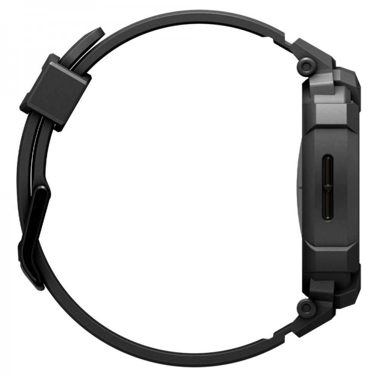 Θήκη Spigen SGP Rugged Armor PRO για Samsung GALAXY WATCH 8 2025 - 44MM - ΜΑΥΡΟ - ACS10007