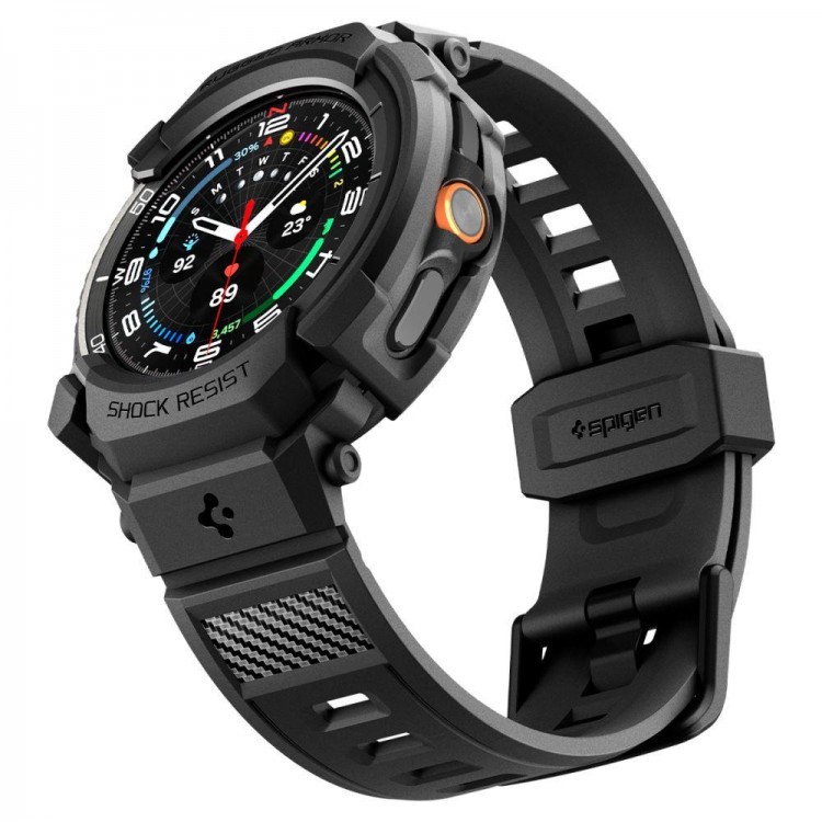 Θήκη Spigen SGP Rugged Armor PRO για Samsung GALAXY WATCH 8 CLASSIC 2025 - 46MM - ΜΑΥΡΟ - ACS10013