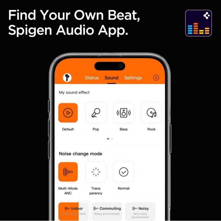 SPIGEN SGP SA2403 SA-HP P10 ANC PRO OVERHEAD Ασύρματα ακουστικά Bluetooth - ΜΑΥΡΟ - ASD09691