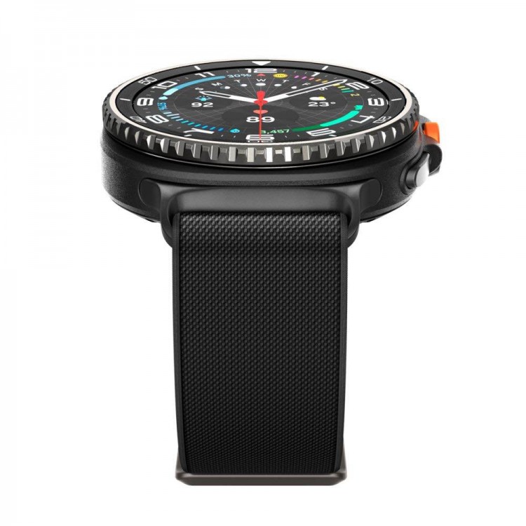 Spigen SGP BAND FIT LITE Υφασμάτινο Λουράκι για SAMSUNG GALAXY WATCH 8 / CLASSIC (40 / 44 / 46 MM) - ΜΑΥΡΟ - AMP10117
