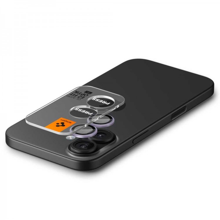 SPIGEN SGP OPTIK.TR EZ FIT CAMERA PROTECTOR Γυαλί προστασίας ΦΑΚΩΝ 9H για CAMERA LENS για Apple IPHONE 16 6.1/16 Plus 6.7 / IPHONE 17 6.3 2025 - ΜΩΒ - AGL10127 - 2-TEM