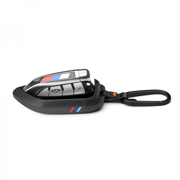 Θήκη Spigen SGP BK100 BMW Κλειδί με Carabiner κ κορδόνι, συμβατό με BMW Smart Key Remote Control Cover - ΜΑΥΡΟ - ACS10425