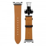 Spigen SGP ENZO Δερμάτινο λουράκι Designed για SAMSUNG GALAXY WATCH 8 / CLASSIC (40 / 44 / 46 MM) - ΜΑΥΡΟ - AMP10119