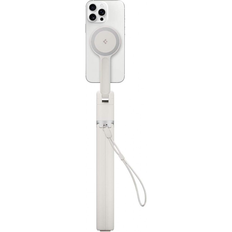 Spigen SGP One Push MAGSAFE+ Auto Opening ΑΣΥΡΜΑΤΟ Selfie Stick Bluetooth Remote ΤΡΙΠΟΔΑΣ 360 - DUNE ΜΠΕΖ - AMP09535