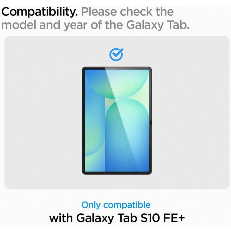 Spigen SGP Γυαλί προστασίας GLAS.TR ”EZ FIT” για SAMSUNG GALAXY TAB S10 FE+ PLUS 13.1 SM-X626B 2025 - AGL09427