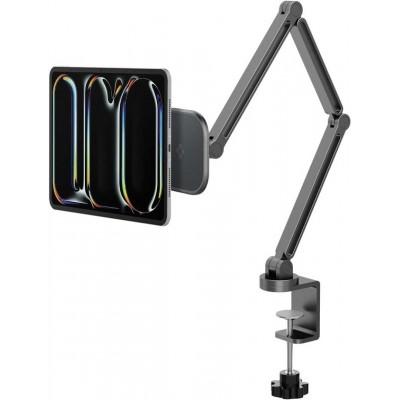 Spigen SGP OneTap Clamp Μαγνητική Ρυθμιζόμενη Βάση Tablet με Πολλαπλές γωνίες κλίσης - ΓΚΡΙ - AMP09191