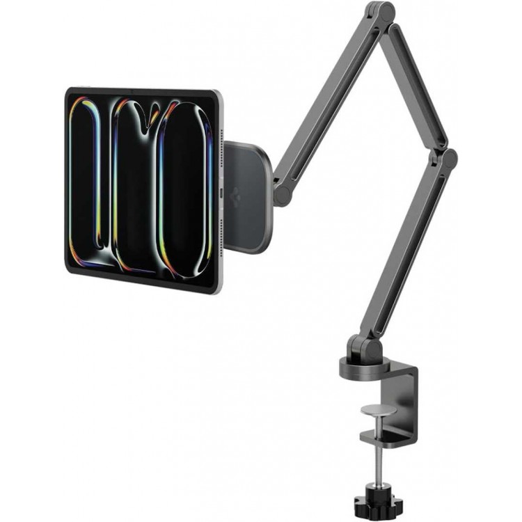 Spigen SGP OneTap Clamp Μαγνητική Ρυθμιζόμενη Βάση Tablet με Πολλαπλές γωνίες κλίσης - ΓΚΡΙ - AMP09191