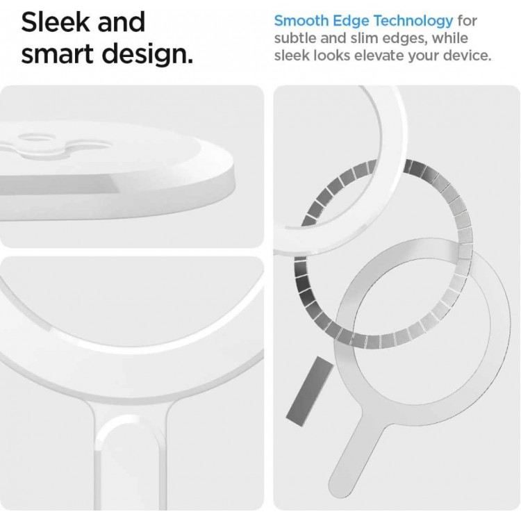 SPIGEN SGP OneTap MAGSAFE Μαγνητικό Δακτυλίδι, Κιτ μετατροπής Ασύρματης φόρτισης MagSafe - ΛΕΥΚΟ - ACP08346