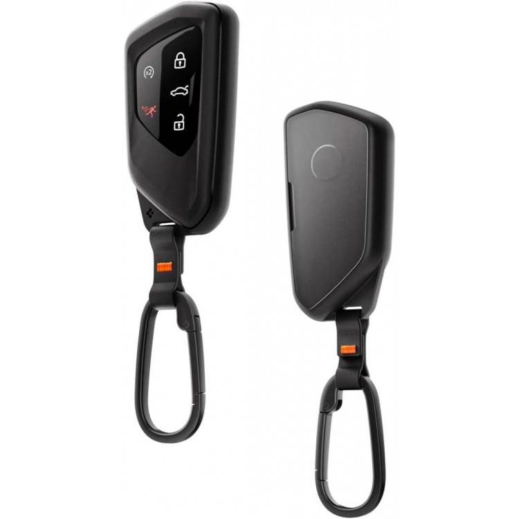 Θήκη Spigen SGP VK100 Volkswagen Κλειδί για VW, Skoda με Carabiner κ κορδόνι, συμβατό με VW Smart Key Remote Control Cover - ΜΑΥΡΟ - ACS10426