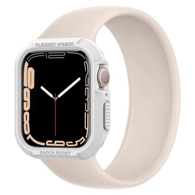 Θήκη Spigen SGP Rugged Armor για Apple Watch Series 4 / 5 / 6 / 7 / SE (44mm / 45mm)  - ΛΕΥΚΟ - 062CS24471