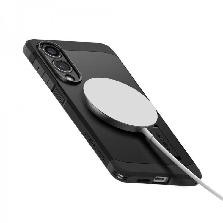 Θήκη SPIGEN SGP Tough Armor MagSafe για Samsung Galaxy S25 EDGE 5G 2025 - ΜΑΥΡΟ - ACS09422