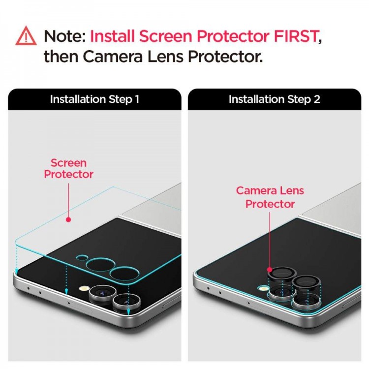 Spigen SGP GLAS.tR EZ FIT OPTIK PRO HD Γυαλί προστασίας 9H Camera Lens για SAMSUNG GALAXY Z Flip 7 2025 - ΜΑΥΡΟ - 2 ΤΕΜ - AGL09587
