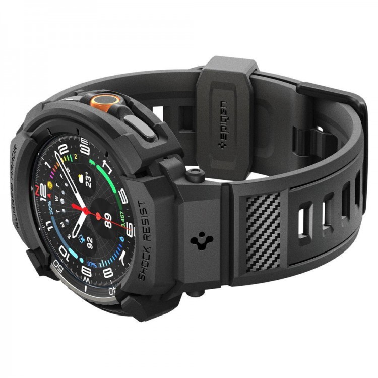 Θήκη Spigen SGP Rugged Armor PRO για Samsung GALAXY WATCH 8 CLASSIC 2025 - 46MM - ΜΑΥΡΟ - ACS10013