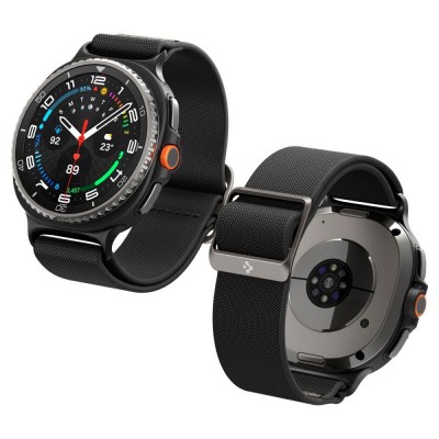 Spigen SGP BAND FIT LITE Υφασμάτινο Λουράκι για SAMSUNG GALAXY WATCH 8 / CLASSIC (40 / 44 / 46 MM) - ΜΑΥΡΟ - AMP10117