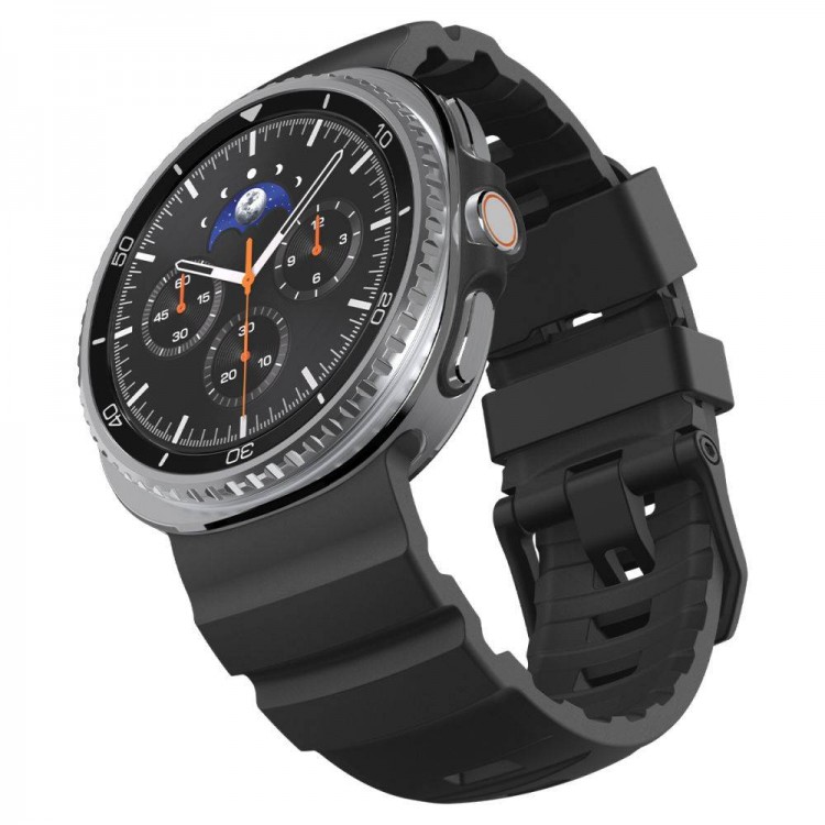 Spigen SGP WBS2 Λουράκι ΣΙΛΙΚΟΝΗΣ για SAMSUNG GALAXY WATCH 8 / CLASSIC (40 / 44 / 46 MM) - ΜΑΥΡΟ - AMP10151