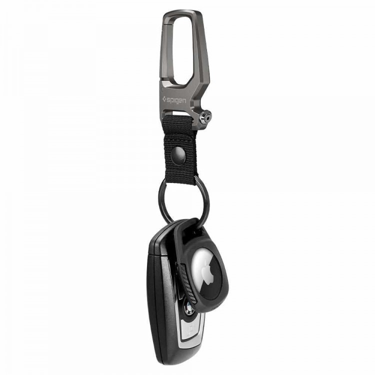 SPIGEN SGP RUGGED ARMOR Carabiner μπρελόκ για APPLE AIRTAG 1 / 2 - Μαύρο - AMP01565