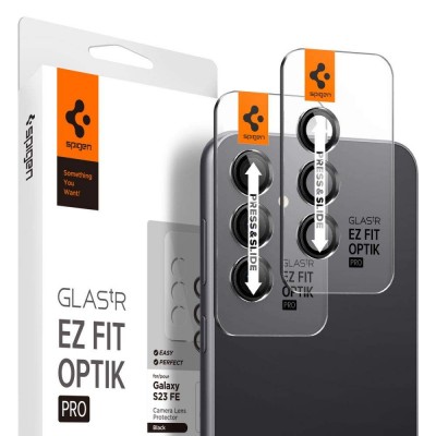 SPIGEN SGP OPTIK.TR EZ FIT CAMERA PROTECTOR Γυαλί προστασίας ΦΑΚΩΝ για CAMERA LENS Samsung GALAXY S23 FE 2023 - ΜΑΥΡΟ - AGL06987 - 2-TEM