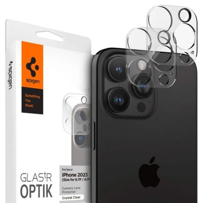 Spigen SGP OPTIK.TR SLIM Γυαλί προστασίας 9H Camera Lens για CAMERA Αpple iPhone 14 PRO/PRO MAX - 15 PRO/PRO MAX - 16 PRO/PRO MAX - ΔΙΑΦΑΝΟ - 2 ΤΕΜ - AGL05761