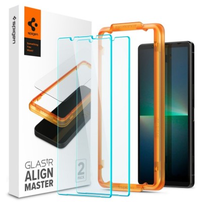 Spigen SGP Γυαλί προστασίας ALM GLAS.tR SLIM FC για SONY XPERIA 5 V - ΔΙΑΦΑΝΟ - AGL07137 - 2-TEM