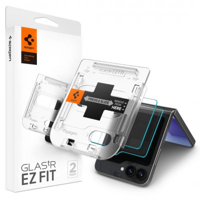 Spigen SGP Γυαλί Προστασίας Glass.tR EZ Fit Cover για SAMSUNG GALAXY Z FLIP 6 5G 2024 - AGL07972 - 2 TEM - ΔΙΑΦΑΝΟ