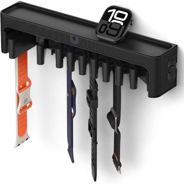 Spigen SGP Βάση Organizer τοίχου Mounted για Apple Watch Band S341 με Top Shelf Tray - ΜΑΥΡΟ - AMP09445