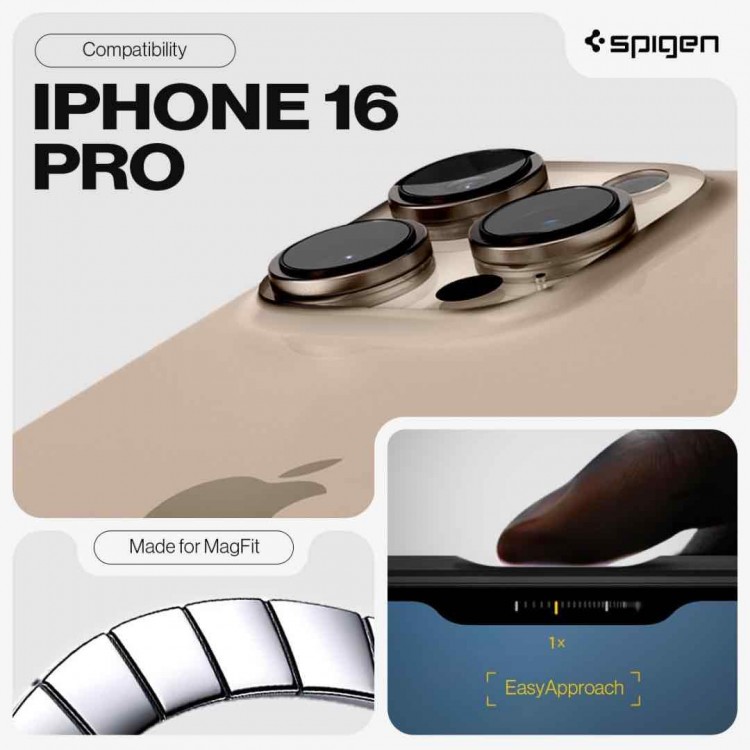 Θήκη Spigen SGP Tough Armor (AI) MagSafe MAGFIT για Apple iPhone 16 PRO 6.3 2024 - FROST ΜΑΥΡΟ - ACS08509