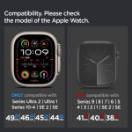 Spigen SGP Classic Fit Strap λουράκι για Apple Watch Ultra 2/1 49mm, Series 10 46mm, 9/8/7 45mm, SE2/SE/6/5/4 44mm, 3/2/1 42mm - ΜΑΥΡΟ - AMP09304