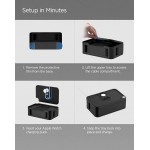 Spigen SGP Επιτραπέζια βάση Organizer για Apple Watch Band S340 με λειτουργία φόρτισης, 90° σύστημα περιστροφής & αποθηκευτικούς χώρους - ΜΑΥΡΟ - AMP07602