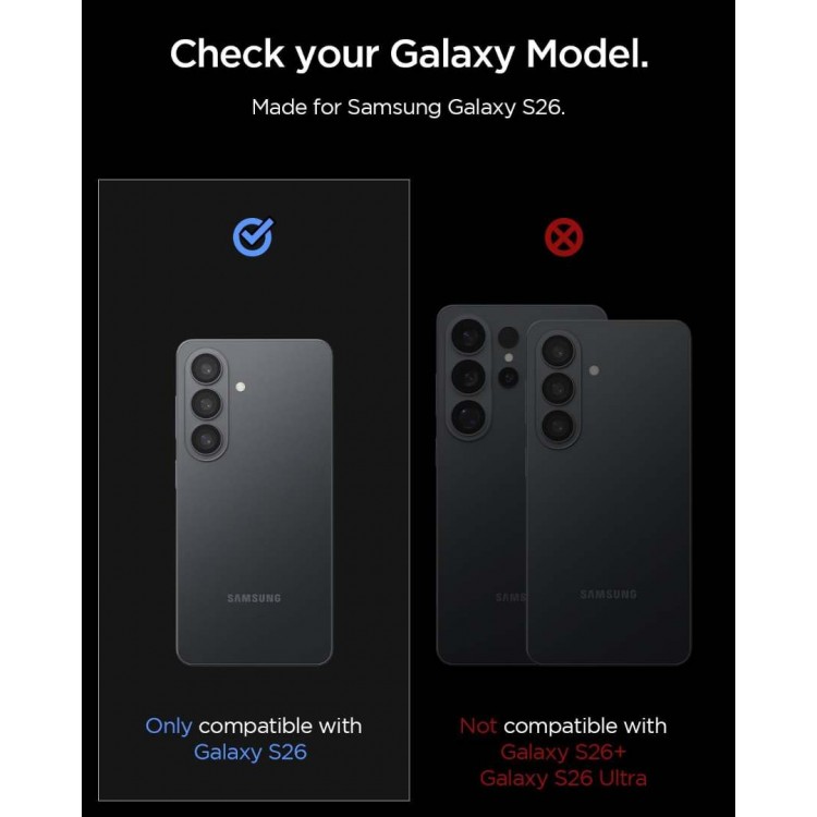 SPIGEN SGP Optik Pro HD EZ FIT CAMERA PROTECTOR Γυαλί προστασίας ΦΑΚΩΝ για CAMERA LENS Samsung GALAXY S26 5G 2026 - ΜΑΥΡΟ - AGL11099 - 2-TEM