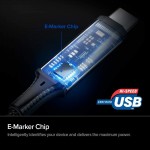 Spigen SGP PB1800 BRAIDED 100W PD PowerArc ArcWire ΚΑΛΩΔΙΟ USB-C σε USB-C 1.0M - 000CB24746 - ΜΑΥΡΟ