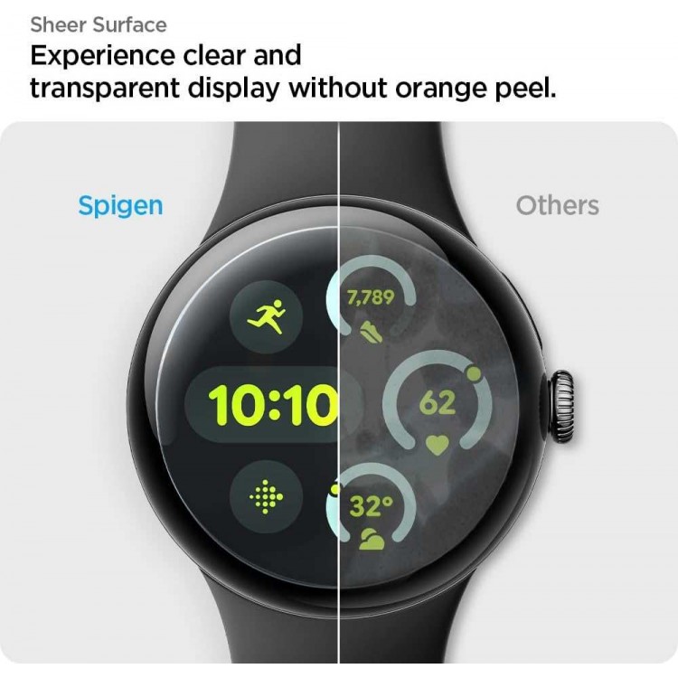 Spigen SGP Film ProFlex EZ Fit Προστατευτικό οθόνης EZ FIT για Google Pixel Watch 4/3 45 mm - AFL08525 - 2 τεμ.