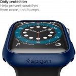 Spigen SGP Thin Fit θήκη για Apple Watch SERIES 6, 5, 4, SE - 44mm - METALLIC ΜΠΛΕ - ACS02223