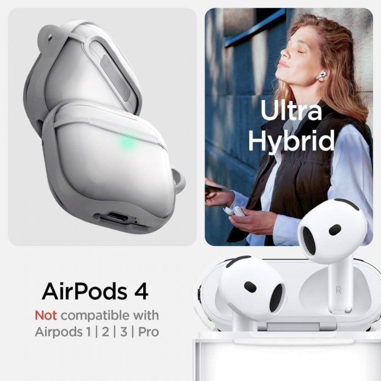 Θήκη Spigen SGP Ultra Hybrid για APPLE AIRPODS 4 2024 - ΔΙΑΦΑΝΟ - ACS08643