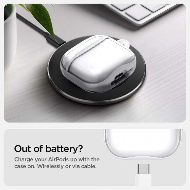 Θήκη Spigen SGP Ultra Hybrid για APPLE AIRPODS 4 2024 - ΔΙΑΦΑΝΟ - ACS08643
