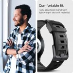 Θήκη Spigen SGP Rugged Band Λουράκι για Samsung GALAXY WATCH 7 40 mm/44 mm (2024) FE (2024) 6/6 Classic 5/5 Pro 4/4 Classic - 20MM - ΜΑΥΡΟ - AMP04031