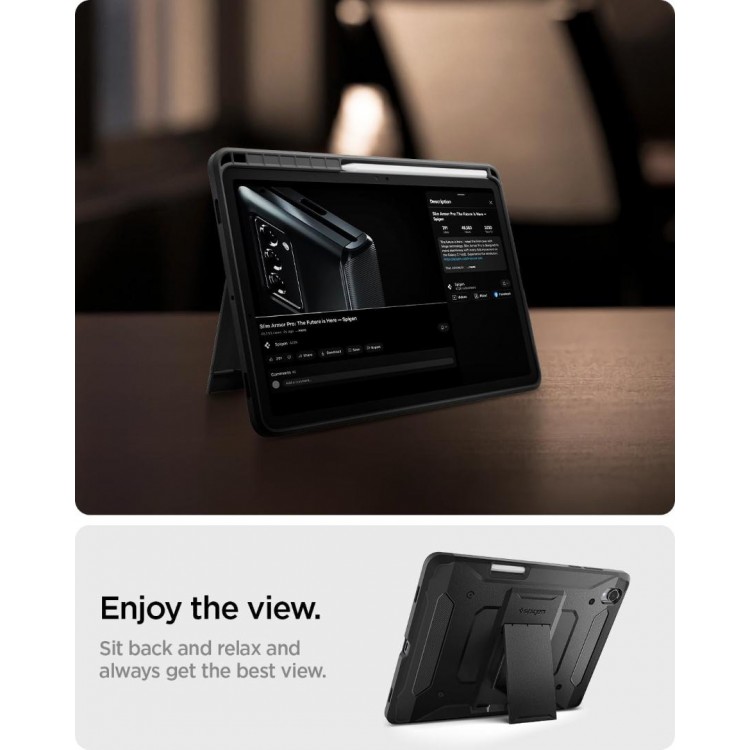 Θήκη Spigen SGP TOUGH ARMOR PRO για SAMSUNG GALAXY TAB S11 2025 11.0 X730 / X736 - ACS10211 - ΜΑΥΡΟ