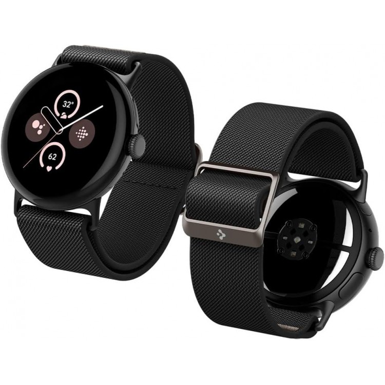Spigen SGP BAND FIT LITE Υφασμάτινο Λουράκι για Google Pixel Watch 4/3 45 mm (2025/2024) - ΜΑΥΡΟ -  AMP07601