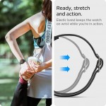 Spigen SGP BAND FIT LITE Υφασμάτινο Λουράκι για SAMSUNG GALAXY WATCH 7 40 mm/44 mm (2024) FE (2024) 6/6 Classic 5/5 Pro 4/4 Classic - ΜΑΥΡΟ - AMP04040