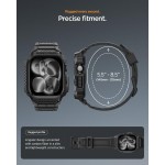 Θήκη Spigen SGP Rugged Armor PRO 2 με λουράκι για Apple Watch series 10/11 - 46mm - ΜΑΥΡΟ - ACS10503