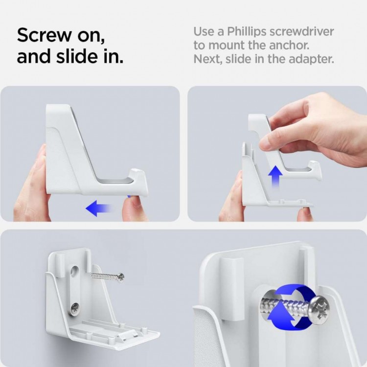 Spigen SGP Aluminum Universal VG300 Βάση για PS5 Digital Edition, Playstation Controller, Xbox, PS4, PS5 & Nintendo Dual Sense Controller - ΛΕΥΚΟ - 2 TEM. - AMP06397