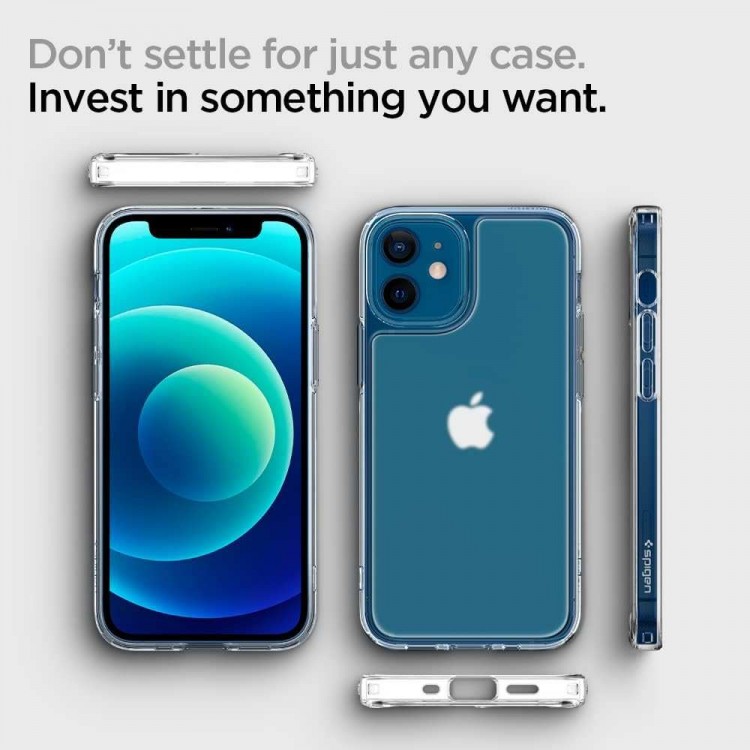 Θήκη Spigen SGP QUARTZ Hybrid για Apple iPhone 12 MINI - MAT ΔΙΑΦΑΝΟ - ACS02602