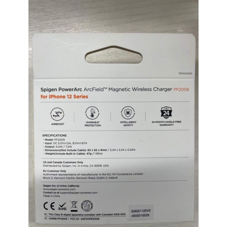 Spigen SGP PF2009 MagFit POWERARC Μαγνητικός Ασύρματος Φορτιστής 7.5W - ACH02190