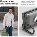 Spigen SGP RFID Wallet S πορτοφόλι κλιπ καρτών με μπρελόκ για Apple AirTag - ΓΡΑΦΙΤΗΣ - AHP04276