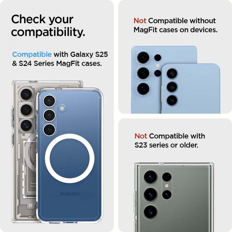 Spigen SGP Urban Fit MagFit MagSafe Μαγνητικό Πορτοφόλι 3 πιστωτικών καρτω΄ν, για Samsung Galaxy S25/S24 SERIES & Z Fold 7 - ΜΑΥΡΟ - AFA09208