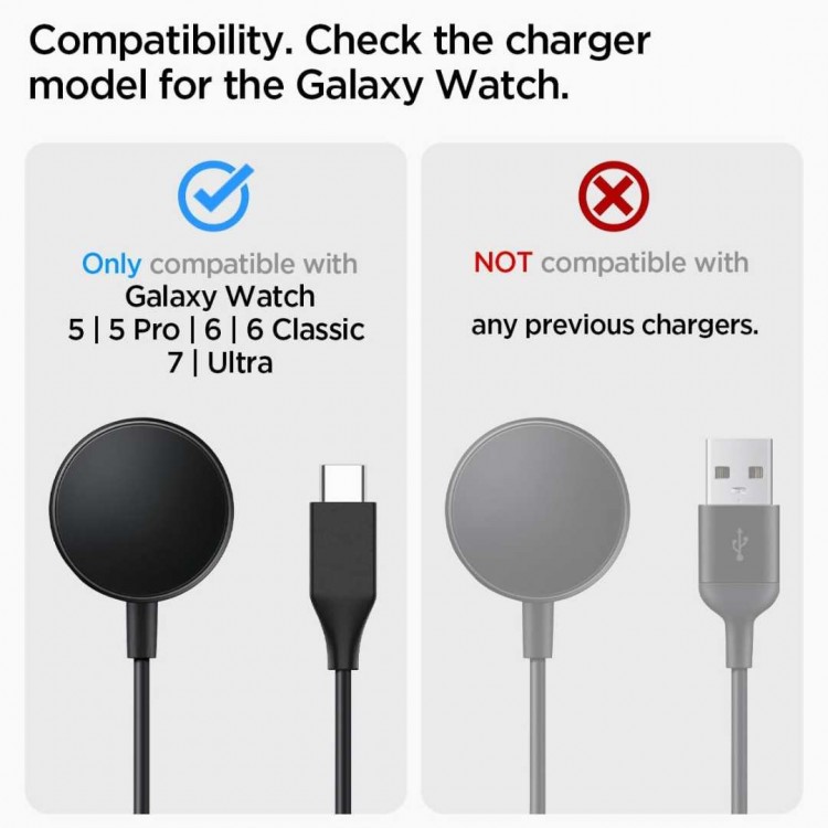 Spigen SGP S353 βάση για SAMSUNG GALAXY WATCH 5 / 5 PRO/6/6 CLASSIC night Stand - ΜΑΥΡΟ - AMP05302