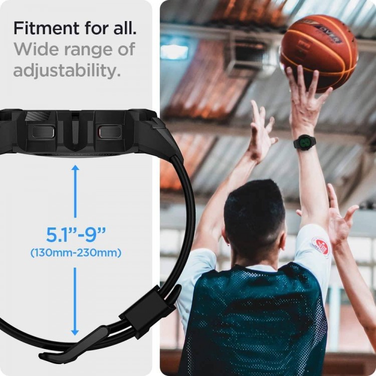 Θήκη Spigen SGP Rugged Armor PRO για Samsung GALAXY WATCH 4 , 5 - 44MM - ΜΑΥΡΟ - ACS03830