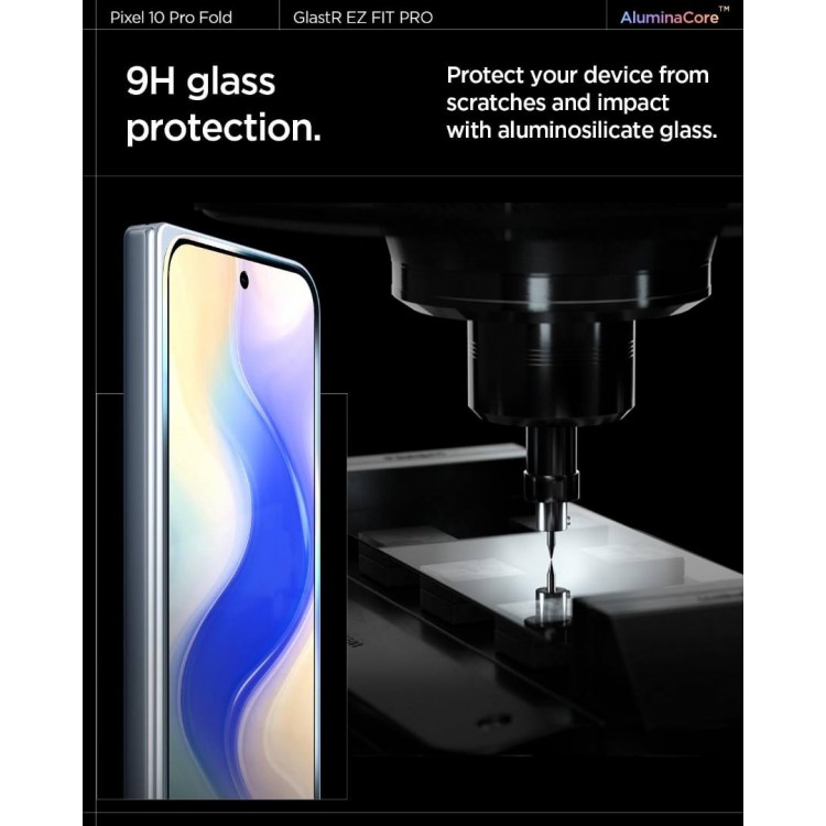 Spigen SGP Γυαλί προστασίας GLAS.tR ”EZ FIT” 2-PACK SLIM FC για Google Pixel 10 Pro FOLD , 2 TEM - ΔΙΑΦΑΝΟ - AGL09665